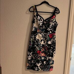 Leifnotes Floral Print Sleeveless Dress